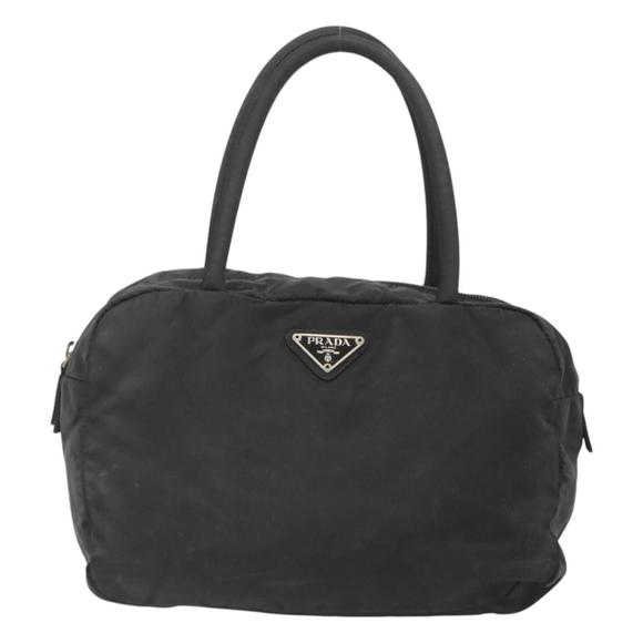 PRADA Hand Bag Nylon Black Silver Auth bs26350 - Picture 2 of 16